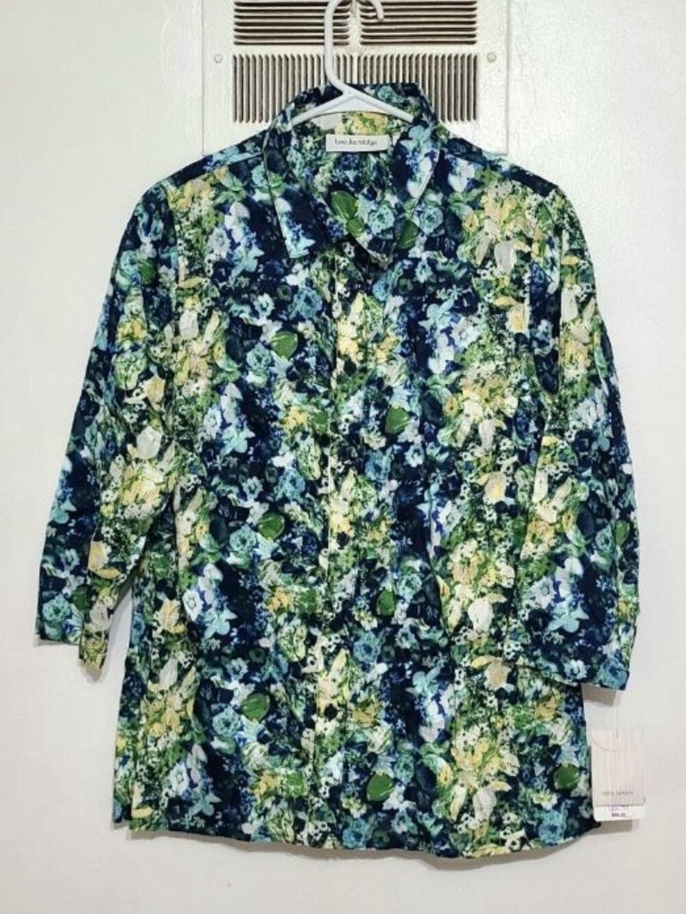 Floral 3/4‑Sleeve Top